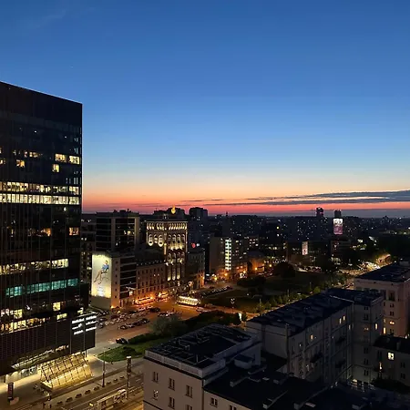 View Centrum Metro X2 Wifi 600 Mbs Smart Tv Panorama Miasta Apartment Warsaw